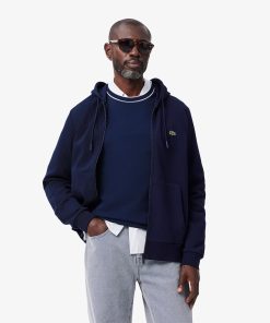 Lacoste Sweaters & Sweatshirts-Mens Zip-Up Fleece Hoodie-SH9626-51-lacoste store near me