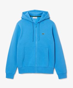 Lacoste Sweaters & Sweatshirts-Mens Zip-Up Fleece Hoodie-SH9626-51-lacoste sale 2