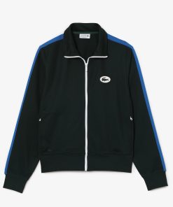 Lacoste Sweaters & Sweatshirts-Mens Regular Fit High-Neck Zip-Up Sweatshirt-SH9664-51-la coste