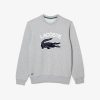 Lacoste Sweaters & Sweatshirts-Unisex Signature Print Cotton T-Shirt-TH2739-51-lacoste sale 4