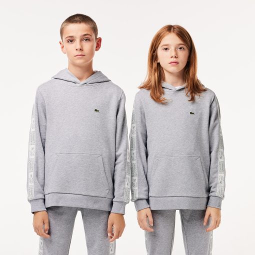 Lacoste Sweaters & Sweatshirts-Kids Fleece Cotton Hoodie-SJ1225-51-lacoste france