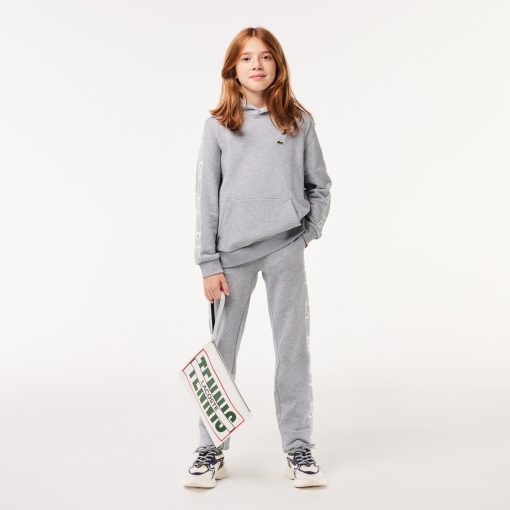 Lacoste Sweaters & Sweatshirts-Kids Fleece Cotton Hoodie-SJ1225-51-lacoste france - Image 2