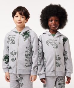 Lacoste Sweaters & Sweatshirts-Kids Graphic Print Hoodie-SJ1246-51-lacosta