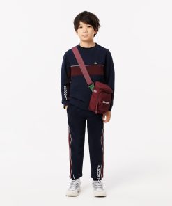 Lacoste Sweaters & Sweatshirts-Kids Colorblock Fleece Sweatshirt-SJ2451-51-lacoste store 2