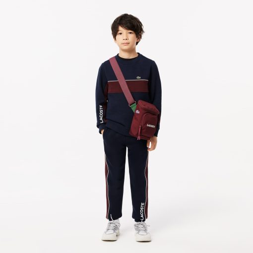 Lacoste Sweaters & Sweatshirts-Kids Colorblock Fleece Sweatshirt-SJ2451-51-lacoste store - Image 2