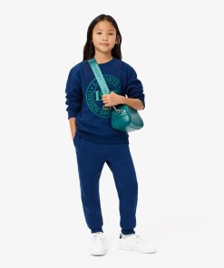 Lacoste Sweaters & Sweatshirts-Kids Printed Crew Neck Sweatshirt-SJ2483-51-lacosta 2