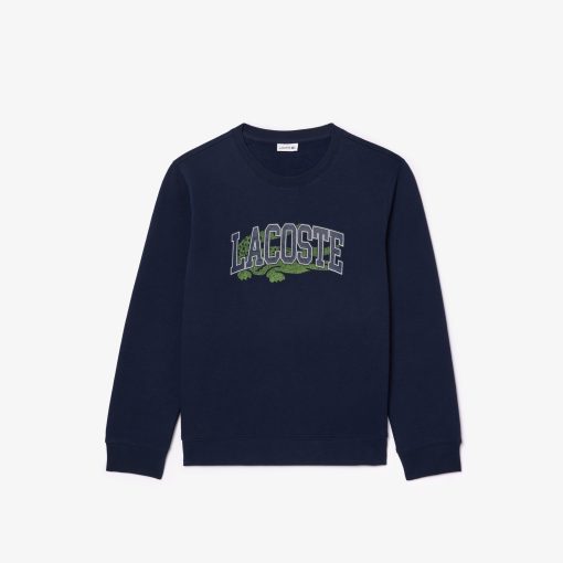 Lacoste Sweaters & Sweatshirts-Kids Crocodile Print Fleece Sweatshirt-SJ2493-51-lacoste near me