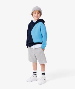 Lacoste Sweaters & Sweatshirts-Kids Argyle Motif Hoodie-SJ2494-51-lacoste sale 2