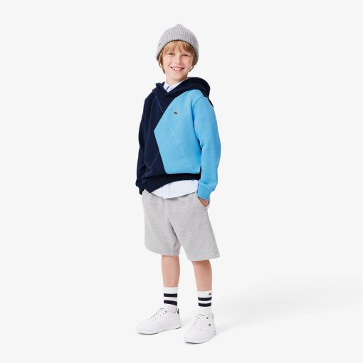 Lacoste Sweaters & Sweatshirts-Kids Argyle Motif Hoodie-SJ2494-51-lacoste sale - Image 2