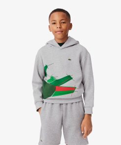 Lacoste Sweaters & Sweatshirts-Kids Crocodile Graphic Hoodie-SJ2561-51-lacoste store