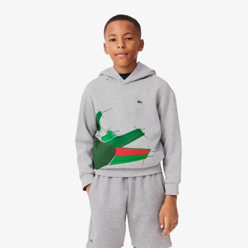 Lacoste Sweaters & Sweatshirts-Kids Crocodile Graphic Hoodie-SJ2561-51-lacoste store