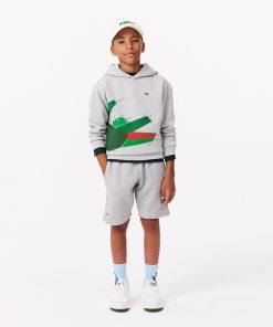 Lacoste Sweaters & Sweatshirts-Kids Crocodile Graphic Hoodie-SJ2561-51-lacoste store 2