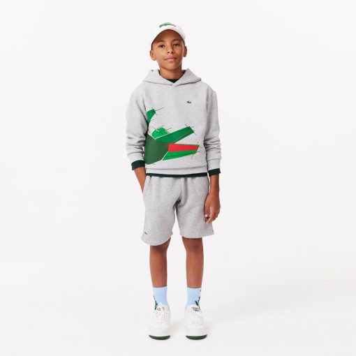 Lacoste Sweaters & Sweatshirts-Kids Crocodile Graphic Hoodie-SJ2561-51-lacoste store - Image 2