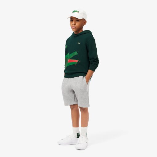 Lacoste Sweaters & Sweatshirts-Kids Crocodile Graphic Hoodie-SJ2561-51-lacoste sale - Image 2