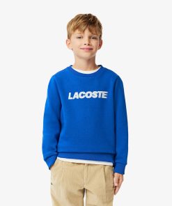 Lacoste Sweaters & Sweatshirts-Kids Printed Fleece Sweatshirt-SJ2579-51-lacosta