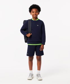 Lacoste Sweaters & Sweatshirts-Kids Fleece Crew Neck Sweatshirt-SJ5284-51-lacoste sale 2