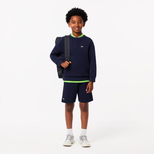 Lacoste Sweaters & Sweatshirts-Kids Fleece Crew Neck Sweatshirt-SJ5284-51-lacoste sale - Image 2