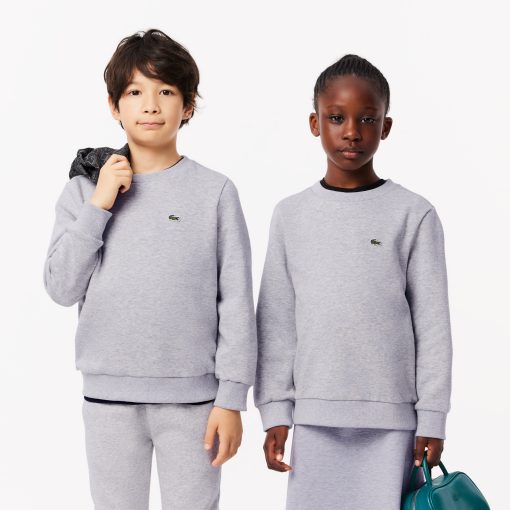 Lacoste Sweaters & Sweatshirts-Kids Fleece Crew Neck Sweatshirt-SJ5284-51-lacoste near me