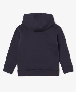 Lacoste Sweaters & Sweatshirts-Kids’ Contrast Branding Hoodie-SJ5303-51-lacoste outlet 2