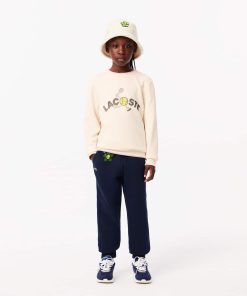 Lacoste Sweaters & Sweatshirts-Kids Printed Crew Neck Sweatshirt-SJ5662-51-lacoste usa 2