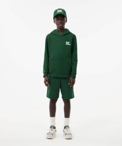 Lacoste Sweaters & Sweatshirts-Kids Printed Fleece Hoodie-SJ7954-51-lacoste factory outlet 2