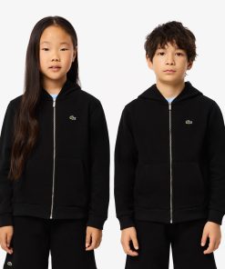 Lacoste Sweaters & Sweatshirts-Kids Fleece Zip-Up Hoodie-SJ9723-51-lacoste us