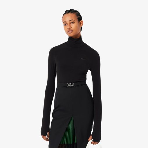 Lacoste T-Womens Runway Turtleneck Bodysuit-TF1781-51-lacosta