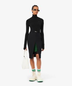 Lacoste T-Womens Runway Turtleneck Bodysuit-TF1781-51-lacosta 2