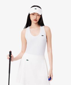 Lacoste T-Womens Ultra Dry Rib Knit Sport Tank Top-TF4874-51-lacoste factory outlet