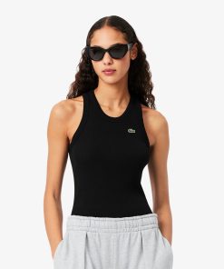 Lacoste T-Womens Slim Fit Cotton Tank Top-TF5388-51-lacoste usa