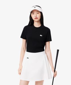 Lacoste T-Womens Ultra Dry Technical Cotton T-Shirt-TF9246-51-lacoste cardigan