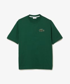 Lacoste T-Unisex Loose Fit Heavy Cotton T-Shirt-TH0062-51-lacoste factory outlet 2