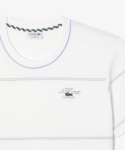 Lacoste T-Mens Big Fit Ribbed Collar T-Shirt-TH0214-51-lacoste usa 2