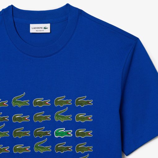 Lacoste T-Unisex Relaxed Fit Iconic Print T-Shirt-TH1311-51-lacoste sale - Image 2