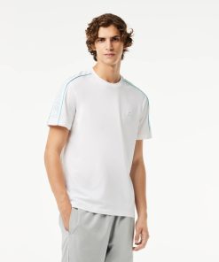 Lacoste T-Mens Printed Technical Piqué T-Shirt-TH1411-51-lacoste us