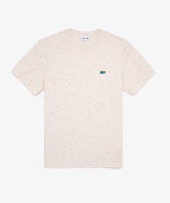 Lacoste T-Mens Regular Fit Speckled Print Cotton Jersey T-Shirt-TH1675-51-locoste 2