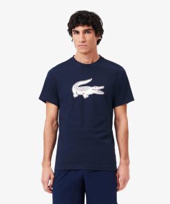 Lacoste Sweaters & Sweatshirts-Mens Ultra Dry XXL Logo Sport T-Shirt-TH2042-51-lacoste us