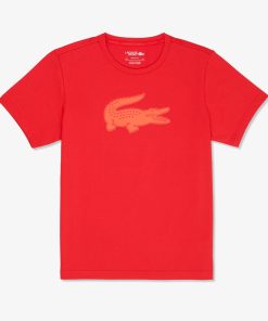 Lacoste Sweaters & Sweatshirts-Mens Ultra Dry XXL Logo Sport T-Shirt-TH2042-51-lacoste us