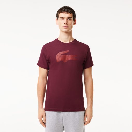 Lacoste Sweaters & Sweatshirts-Mens Ultra Dry XXL Logo Sport T-Shirt-TH2042-51-la coste