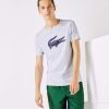 Lacoste Button Down Shirts-Mens Short Sleeve Linen Shirt-CH5699-51-lacoste us 3