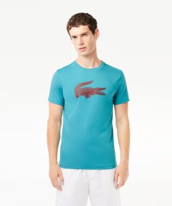 Lacoste Sweaters & Sweatshirts-Mens Ultra Dry XXL Logo Sport T-Shirt-TH2042-51-lacoste factory outlet