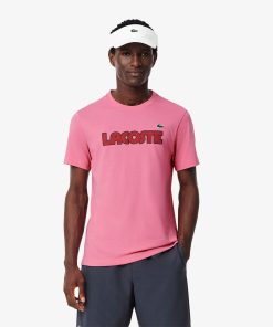 Lacoste T-Mens Ultra Dry Cotton Logo Sport T-Shirt-TH2509-51-lacoste usa