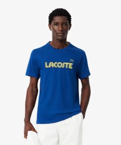 Lacoste T-Mens Ultra Dry Cotton Logo Sport T-Shirt-TH2509-51-lacoste store