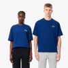 Lacoste Sweaters & Sweatshirts-Unisex Loose Fit Heavy Cotton Badge T-Shirt-TH2745-51-lacoste france 3