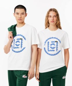 Lacoste T-Unisex Lacoste x CLOT Regular Fit Cotton Graphic T-Shirt-TH3175-51-lacoste factory outlet