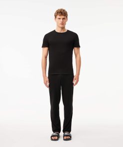 Lacoste Underwear & Loungewear-Mens 3-Pack Cotton Undershirts-TH3321-51-lacoste sale 2