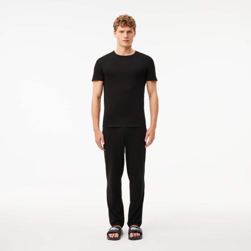 Lacoste Underwear & Loungewear-Mens 3-Pack Cotton Undershirts-TH3321-51-lacoste sale - Image 2