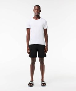 Lacoste Underwear & Loungewear-Mens 3-Pack Cotton Undershirts-TH3321-51-lacoste store near me 2