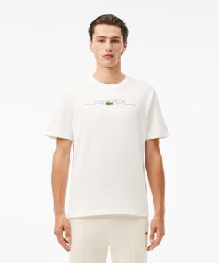 Lacoste T-Mens Made in France Embroidered T-Shirt-TH3836-51-lacosta