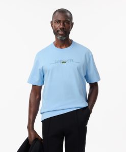 Lacoste T-Mens Made in France Embroidered T-Shirt-TH3836-51-lacoste near me